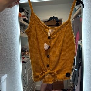 Darker yellow tank top, never worn